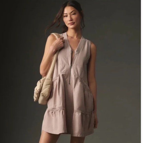 Daily Practice by Anthropologie Trek Utility Mini Dress Size Large - Picture 1 of 11